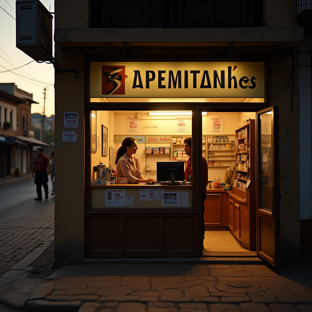 Local business serving as remittance agent location